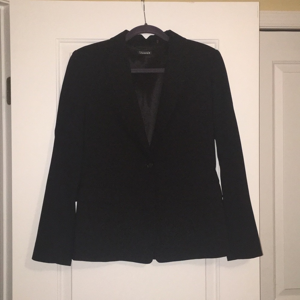 Tahari Black Suit Jacket Blazer
